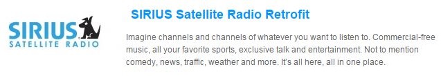 SIRIUS Satellite Radio Retrofit - Euroworks Calgary